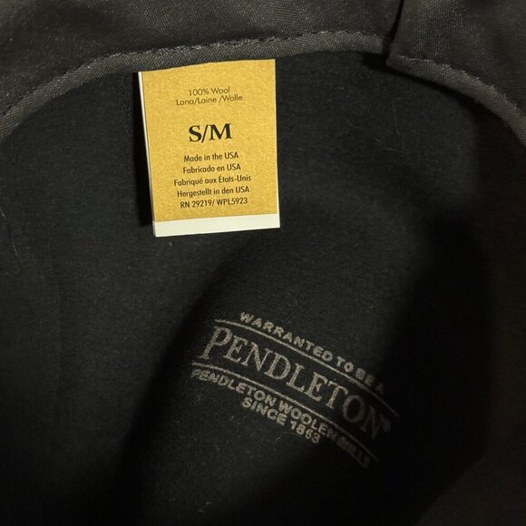 Pendleton Wool Black MARNI FEDORA S/M NWT - Picture 8 of 8